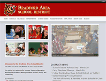 Tablet Screenshot of bradfordareaschools.org